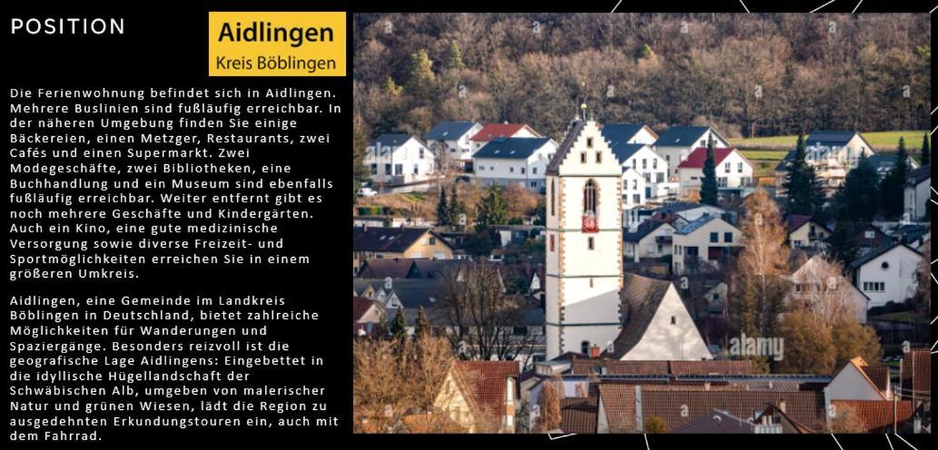 Stylisches Maybach Appartement Mit Terrasse Fuer 5 Personen, 5 Betten, Grosse Kochinsel, Homeoffice Mit 250Mbit Wlan Aidlingen المظهر الخارجي الصورة